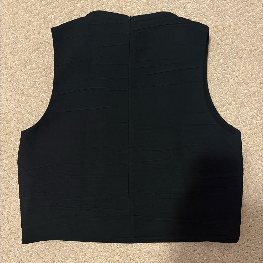 Proenza Schouler Black Structured Cropped Top Made in Italy size 4 - Picture 4 of 4